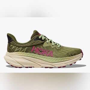 Hoka One Challenger 7 Olive Green Running Shoes Sneakers Women 10 Or Men 8.5